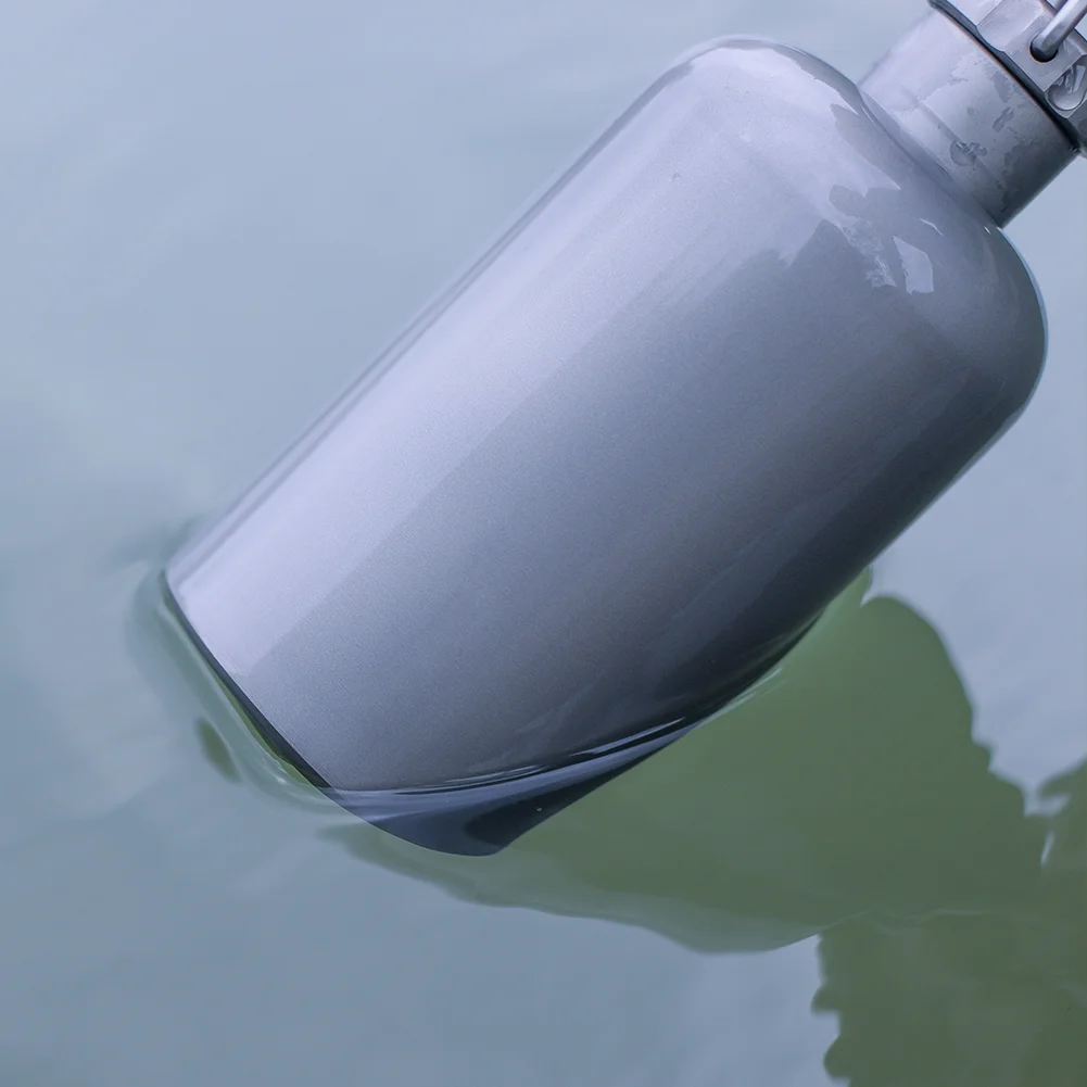 400ml/14fl oz lightweight camping drinkware with handle pure titanium bottle