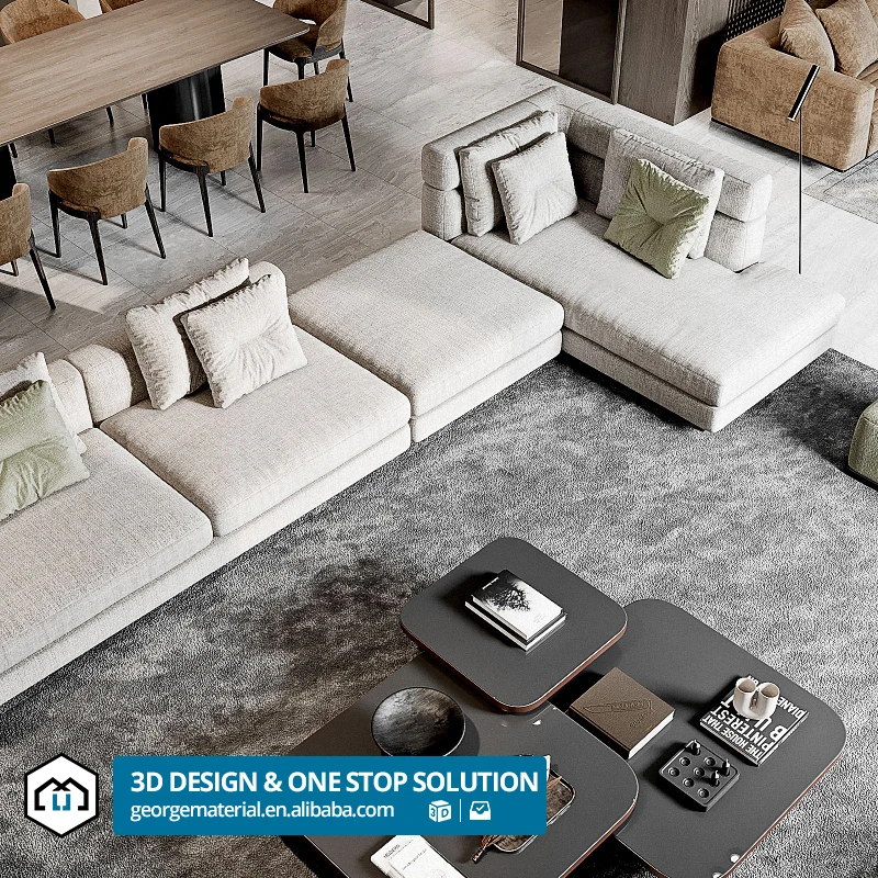 modern style villa exterior and interior design furniture 3d template home interior design ideas