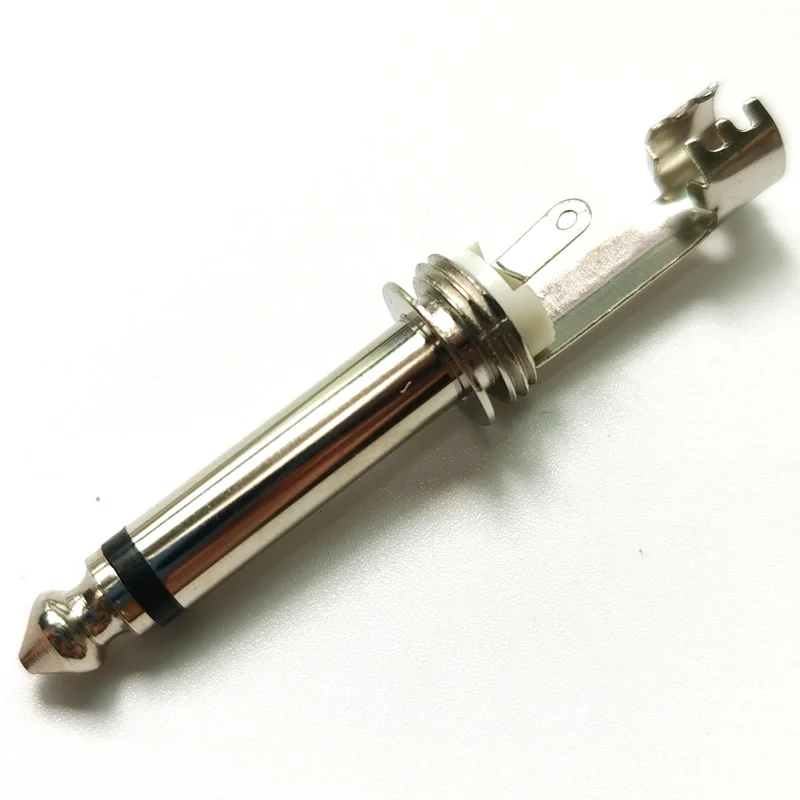 1/4-Inch 6.35mm TS Male Mono audio Plug Solder Type For Guitar/Instrument Speaker/Microphone Patch Cable