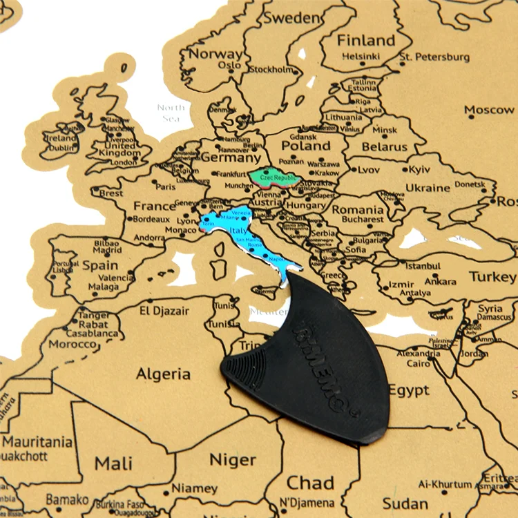 custom Large Scratch World Map Personalized Travel Wall Poster and Print Wall Art For living Room Home Decoration