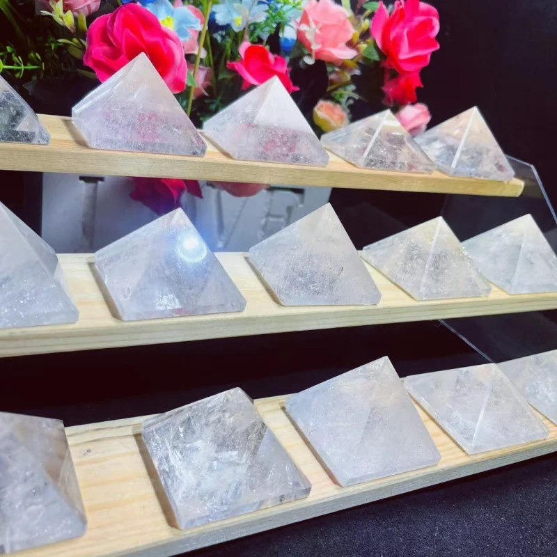 Natural  Crystal Clear Quartz Pyramid Point Tower  For Gifts or Decoration Vastu Products Meditation