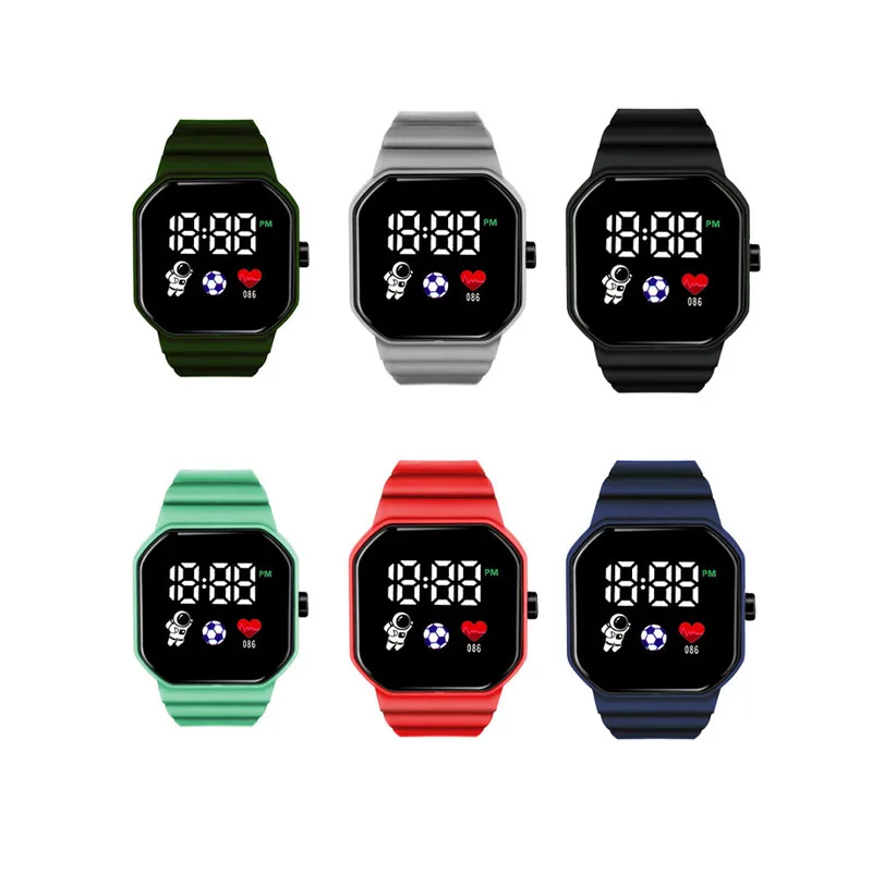 2024 Custom Logo Manufacturers new sports kids silicone watch LED Watch analog kids led digital watch