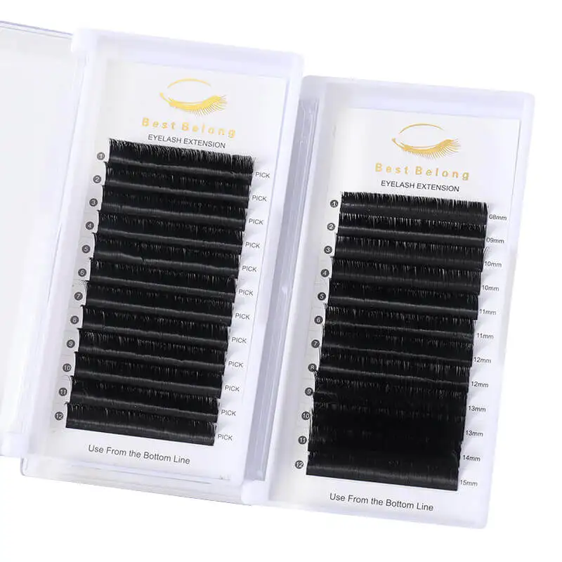 Best Selling Korean PBT Fiber Synthetic Auto Blooming Easy Fan Las Extension Soft Easy Auto Fan Mega Lash Eyelash