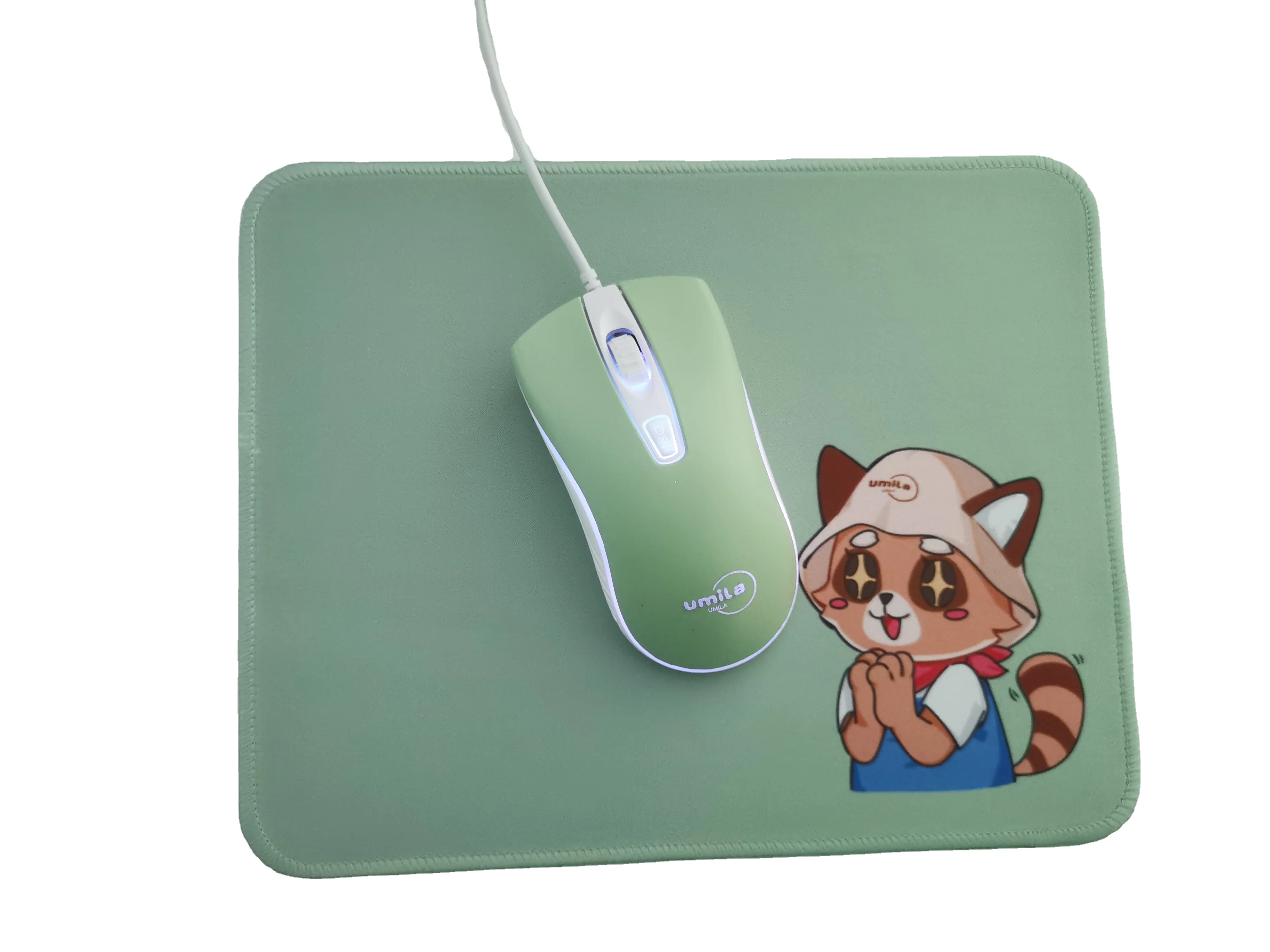 Ready to ship Umila office mousepad Computer natural rubber original customized lock edge multi-color office worker mouse pad