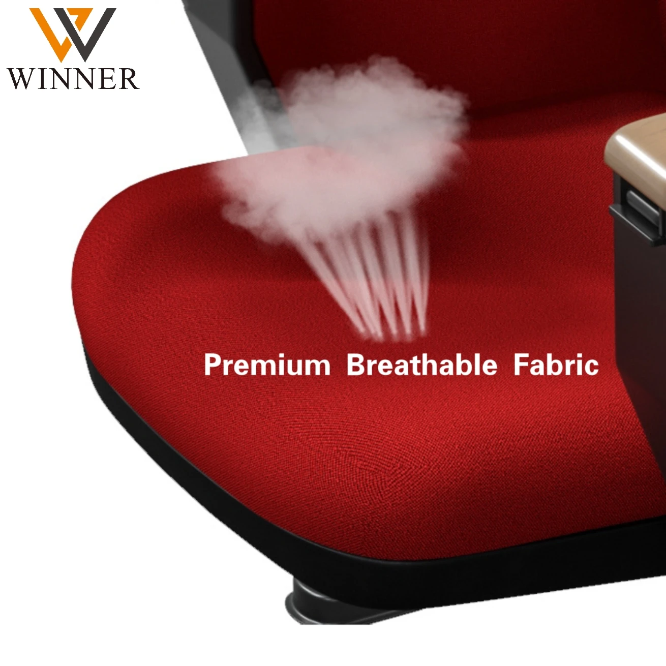 Factory Wholesale Durable Wear Resistant Skin Friendly Material Seat Cover Theater Chair