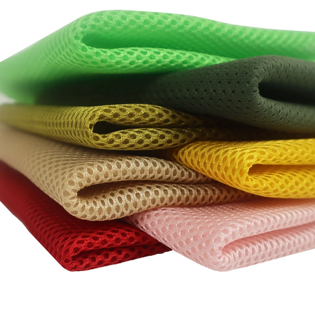 Hot Sale 100% Polyester Bird Eye Comfortable Fabric 3d Spacer Knit Air Mesh Fabric
