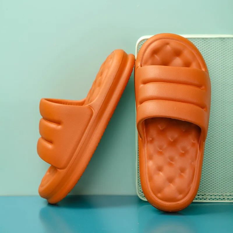 
Eva Sofa Slides Female Thick Soles Soft Indoor Slippers Woman Anti-Slip Sandals Men Summer Platform Woman Bathing Shoes 