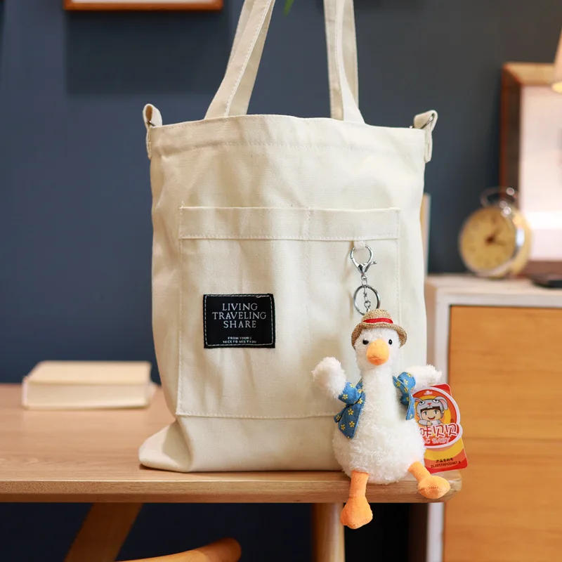 small duck stuffed toy action figure backpack small pendant lace key chain accessories