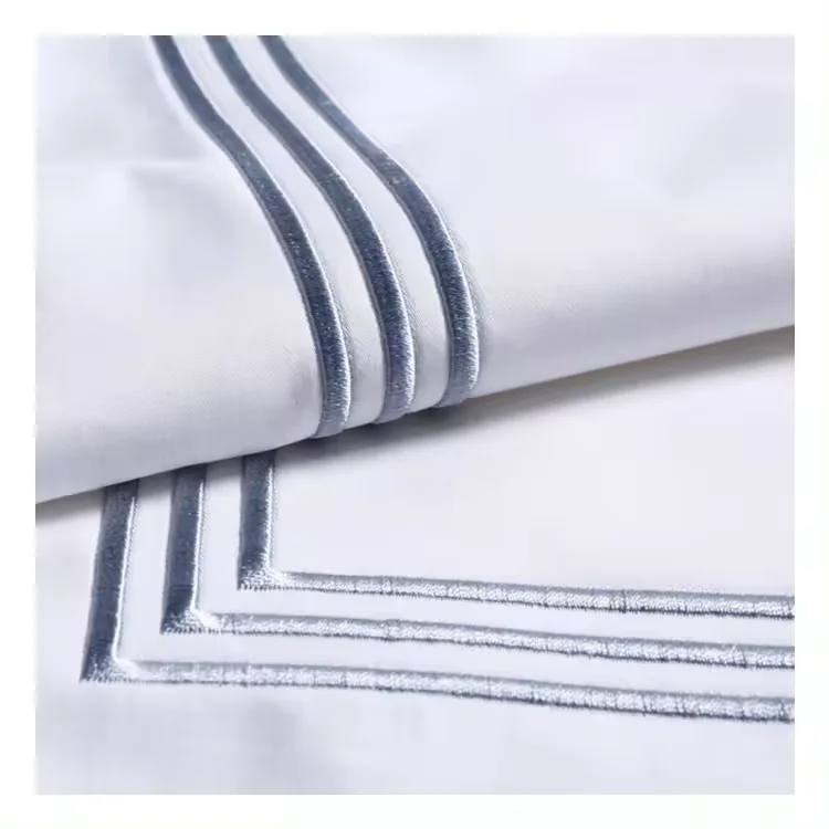 SANHOO New Design Wholesale Hotel 1000 Tc Twin Bedroom Sets Sheets Wholesale Customization White Bedding Set