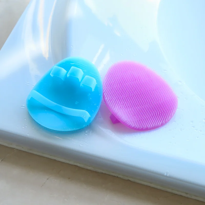 Перчатки из люфы мягкий силиконовый гель для душа ванной щетка Отшелушивающий массаж кожи скруббер ладони палец Мокрый Сухой Чистки