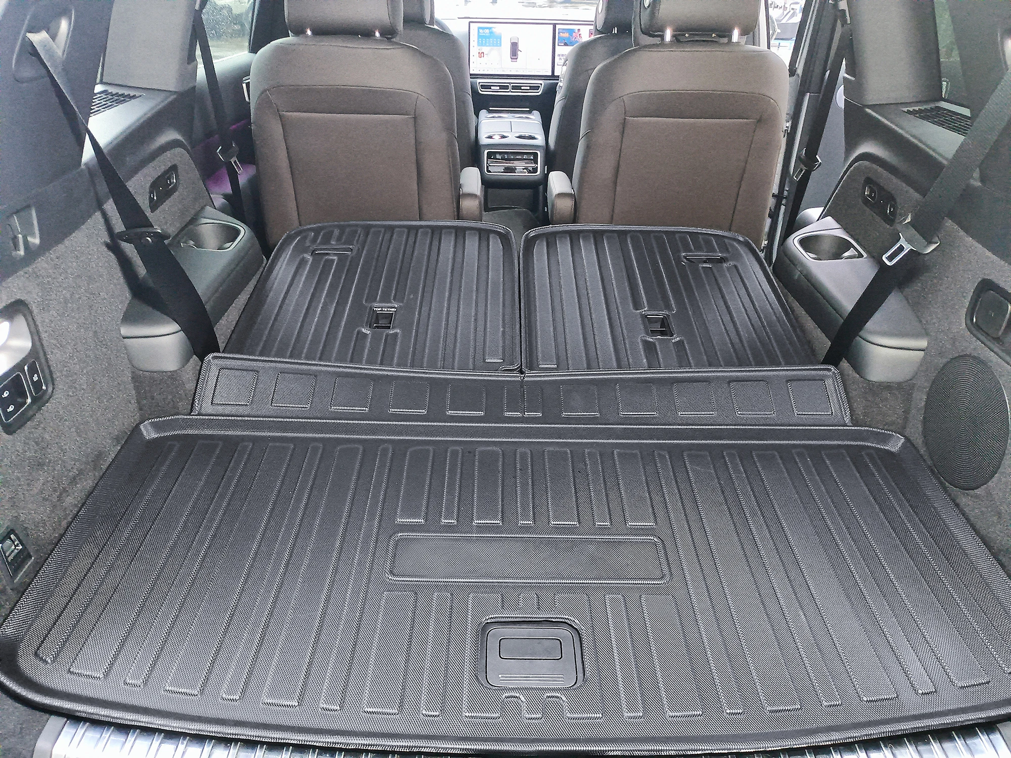 New Arrival Non Toxic Washable TPE Car Trunk Tray Mat Rear Cargo Liner use for Kia Seltos 2024