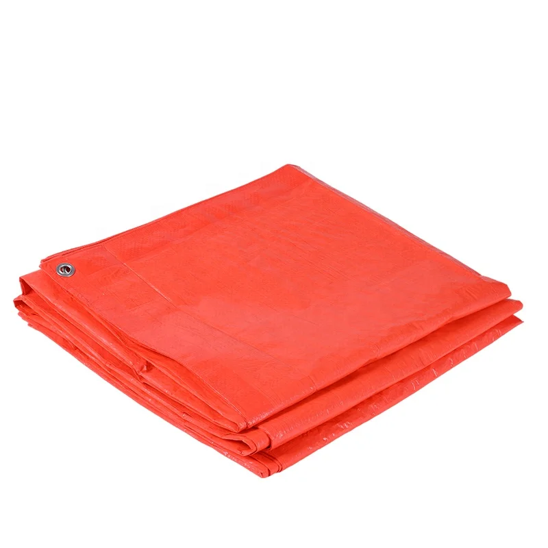 Waterproof Poly Tarp Reinforced Tarpaulin Ground Sheet Camping Tent Boat Car Cover With Eyelets