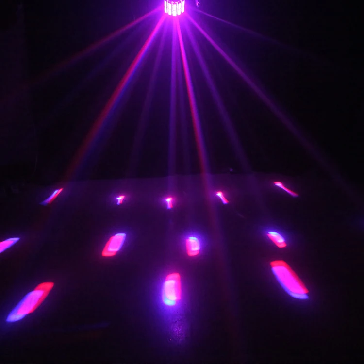 Hot selling wedding beam disco club dj  multi effect floor stage light sound-activated disco led color rotating mini party light