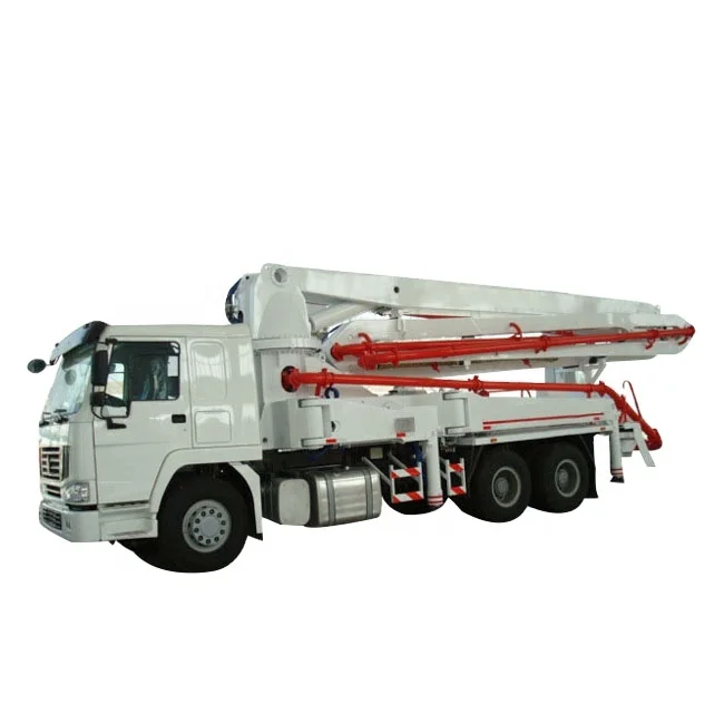 China Howo Concrete Pump Truck Trade Boom Pump 32m 42m 45m Sale Indonesia Malaysia