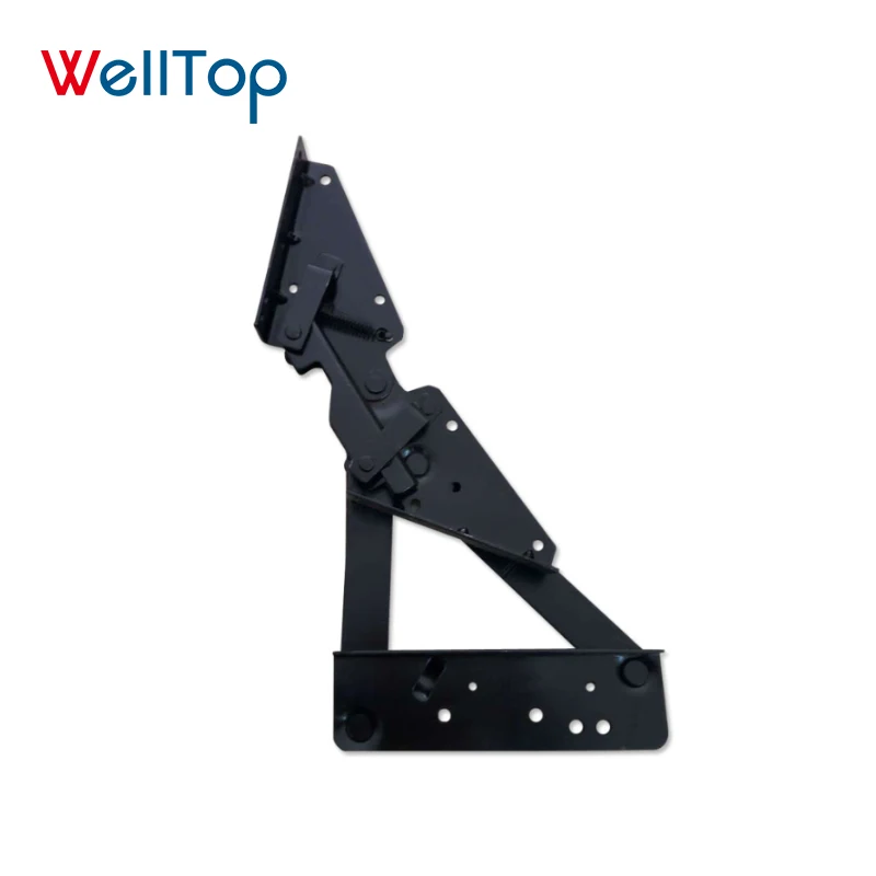 06.121 WELLTOP Adjust The Backrest Folding Sofa Bed Mechanism Black Click Clack Sofa Bed Mechanism Bed Lifting Mechanism