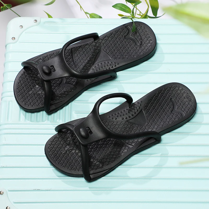 New Models Wholesale High Quality Travel Folding Slippers Fashion Design Eva Young Light Weight Women Portable Flip Flops