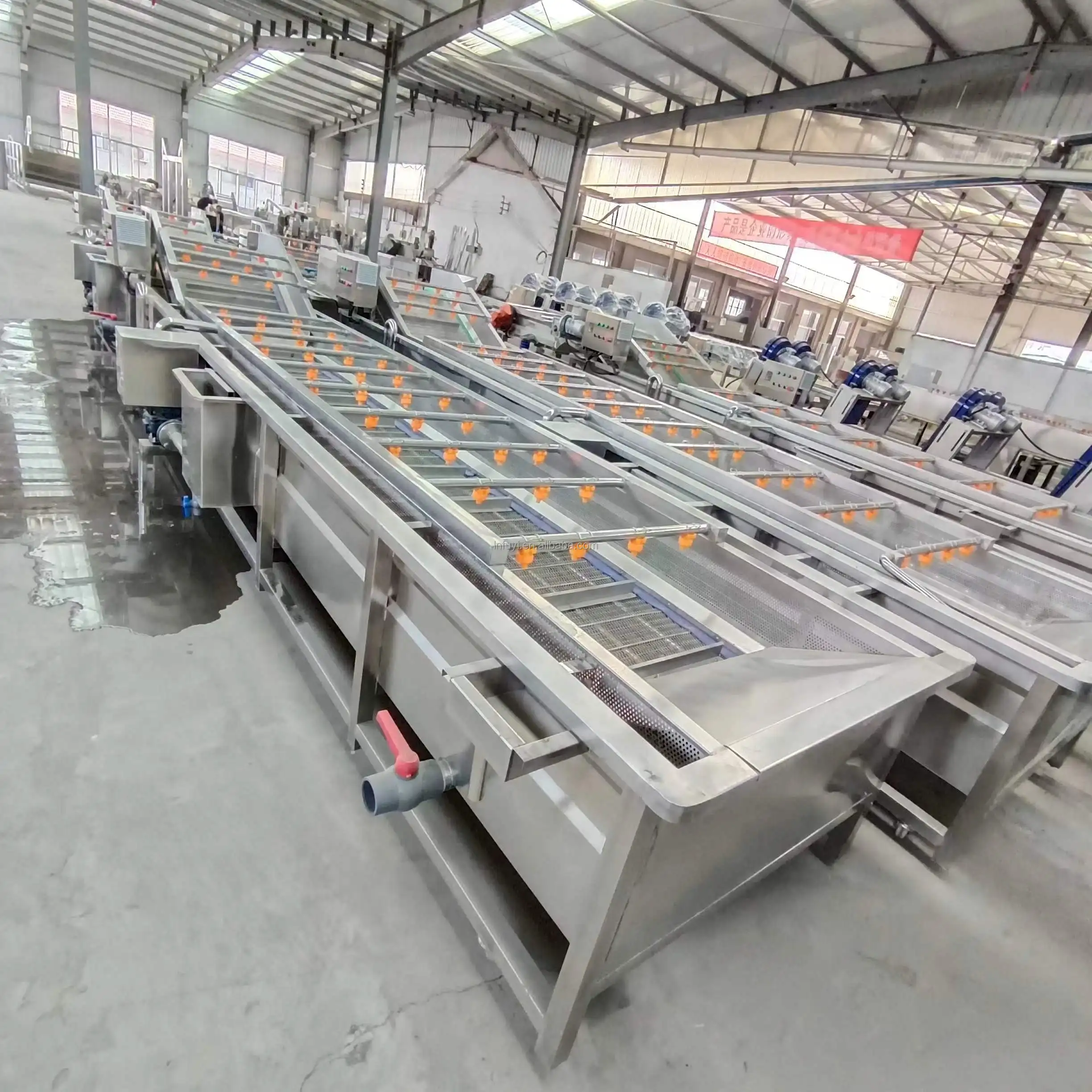 Automatic Fruit vegetable washer peanut bubble cleaning machine