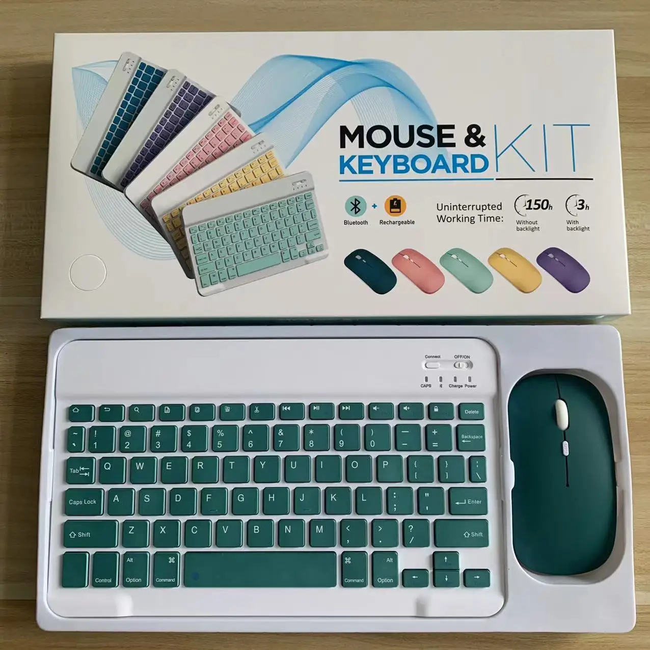 Manufacturers Wireless Keyboard and Mouse Mini Rechargeable Spanish Keyboard With Mouse Russian Keyboard For PC Tablet Phone