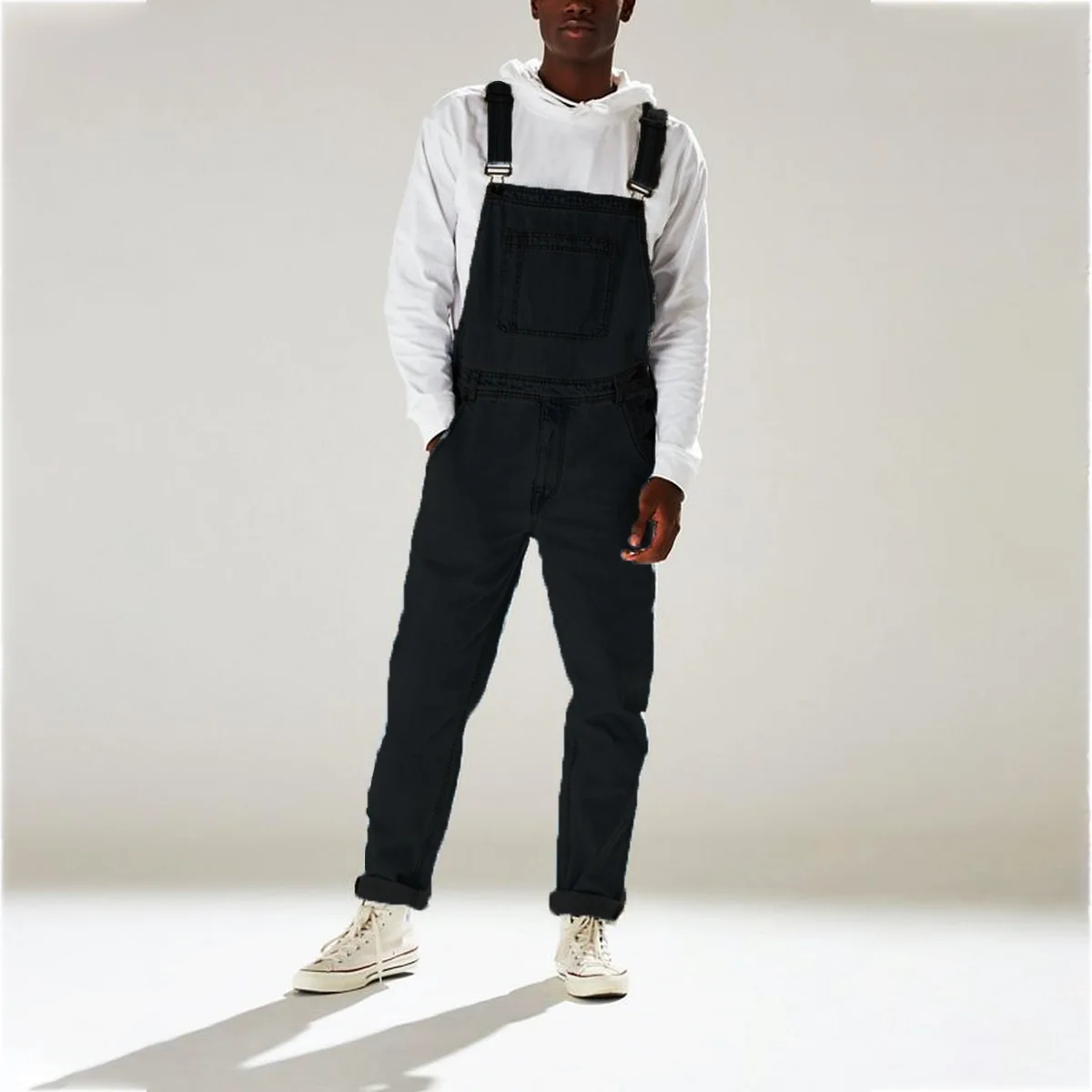 Liu Ming Summer New Arrivals Hip Hop Denim High Waist Full Length Trousers Jeans Jumpsuit Overall For Men
