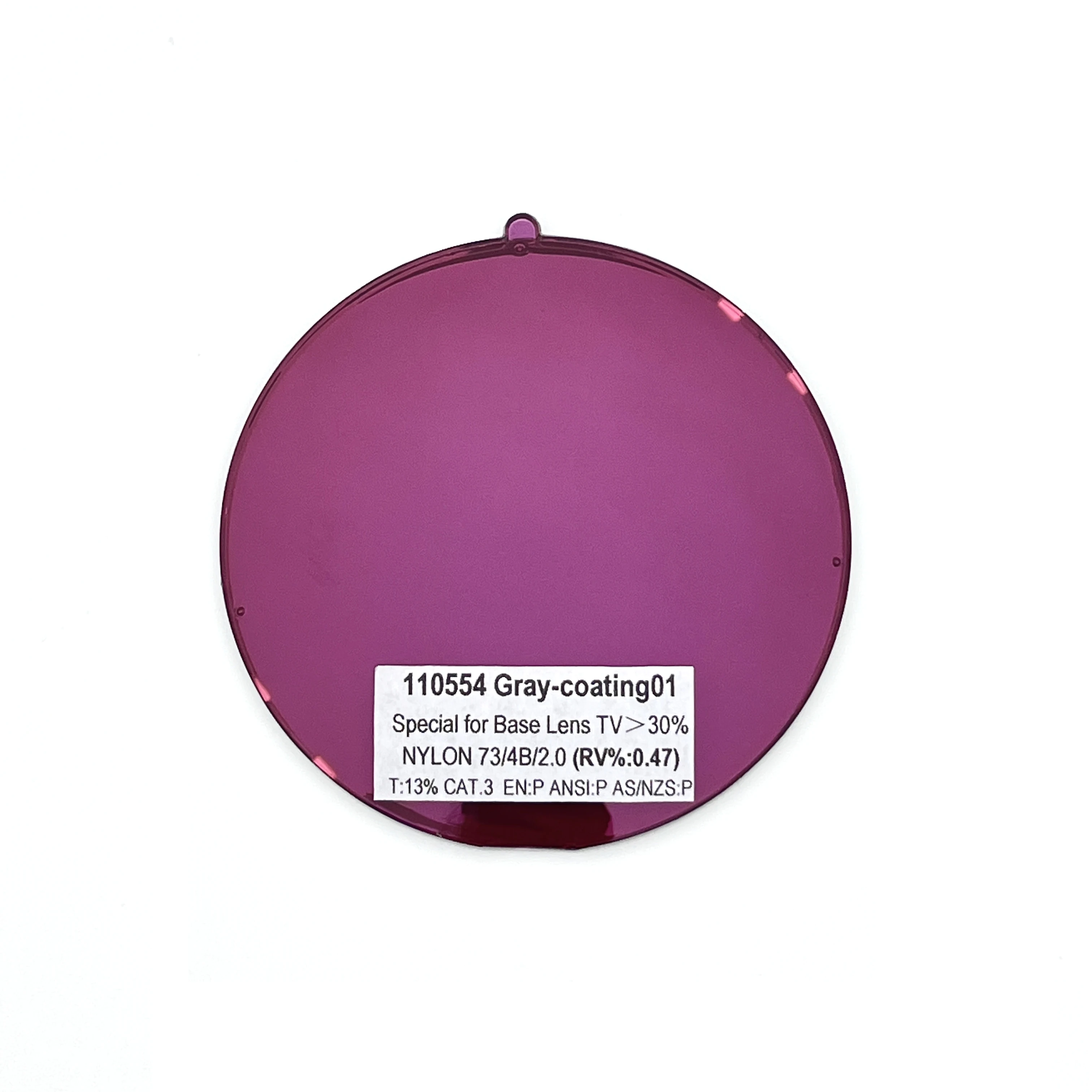 Nylon Sunglasses Lenses  Color Pink/purple/orange/blue/green//grey Sunglasses Lens Eyes Protection Round