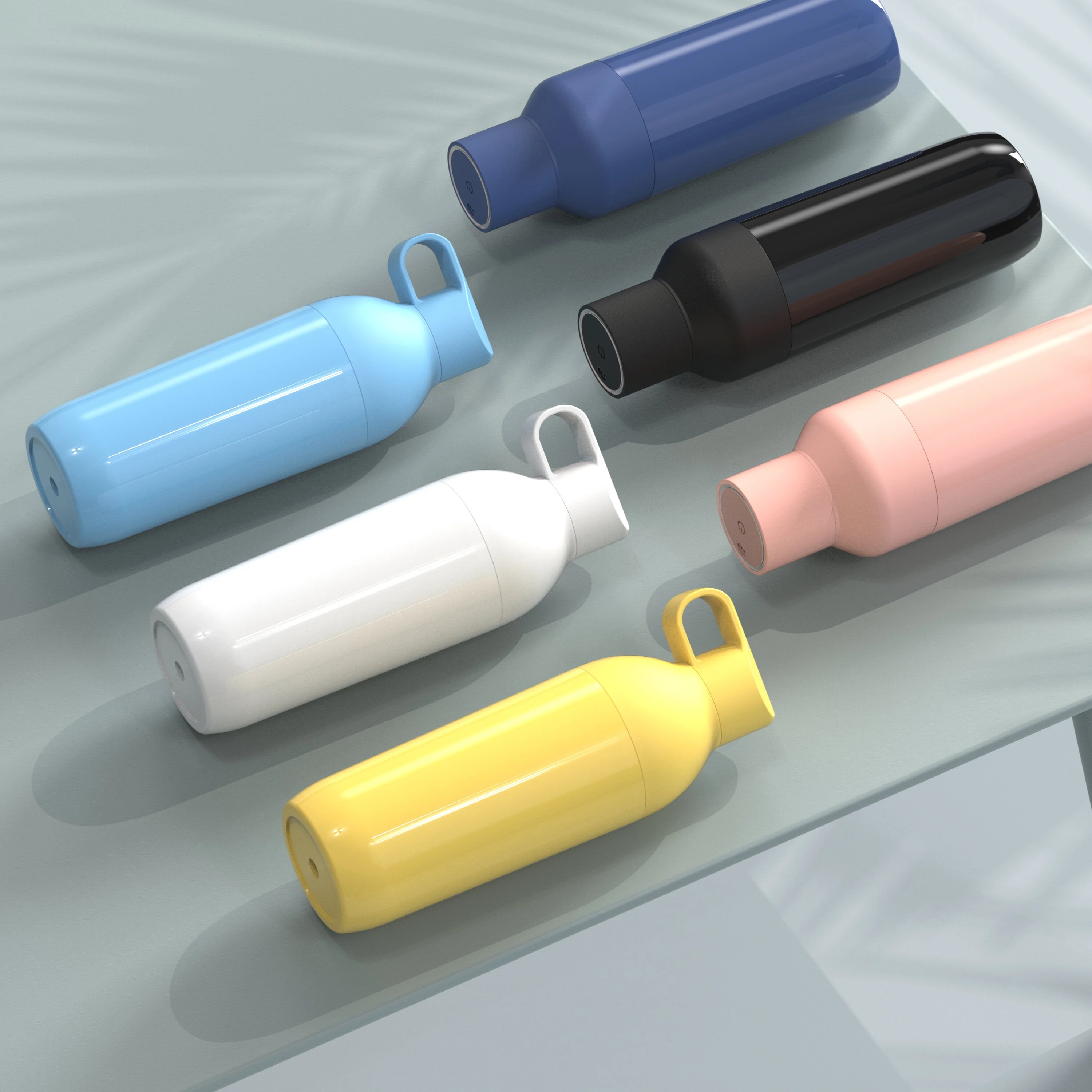 2023 new design Vacuum Insulated Water Bottle With Straw 2 Lids, Stainless Steel Wide Mouth Water Flask Keep Drinks Hot and Cold