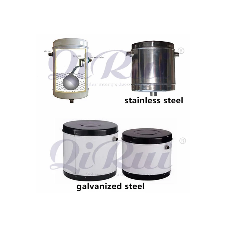 Solar water heater part feeder tank Galvanized steel solar water heater assistant tank accessories