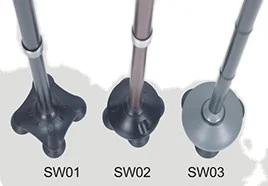 High-quality outdoor LED aluminum alloy crutches multi functional cane walking stick for old people