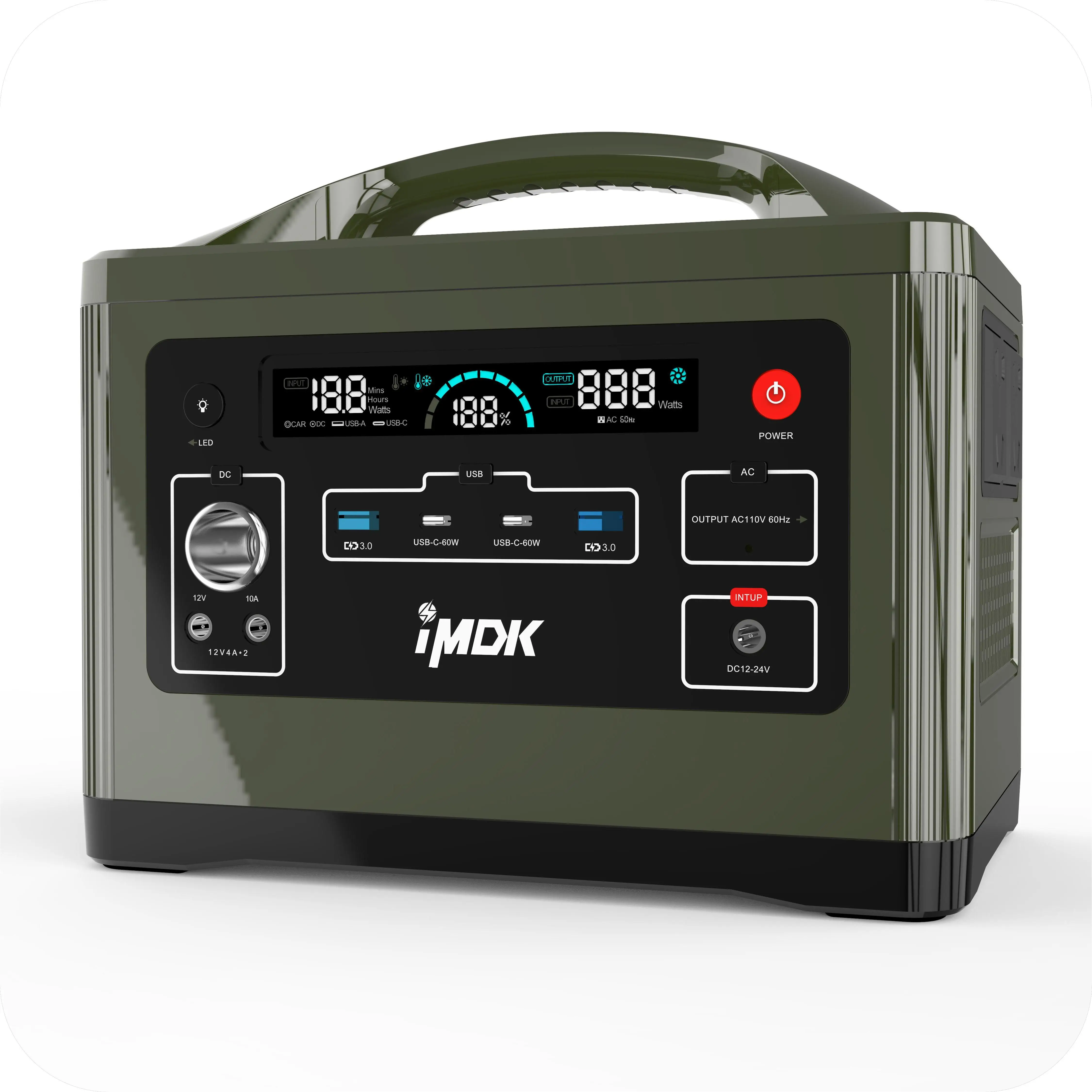 1200W wireless charging Portable Solar Lifepo4 battery Solar Energy Storage Generator Solar Panels kit Portable power station