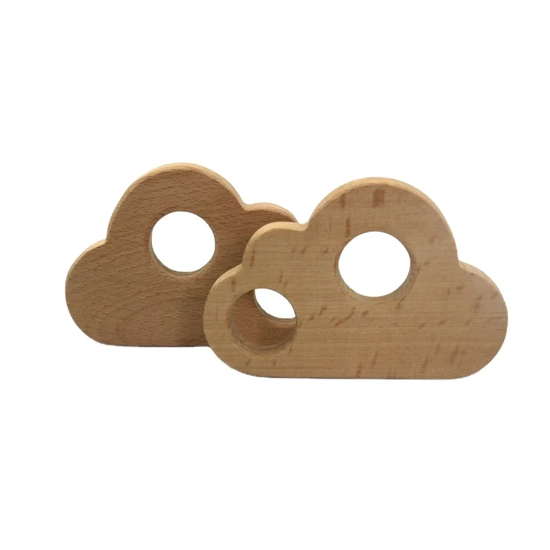Natural Wooden Baby Teether | Sensory Wooden Chew Toy for Babies - Relief for Teething Toddlers