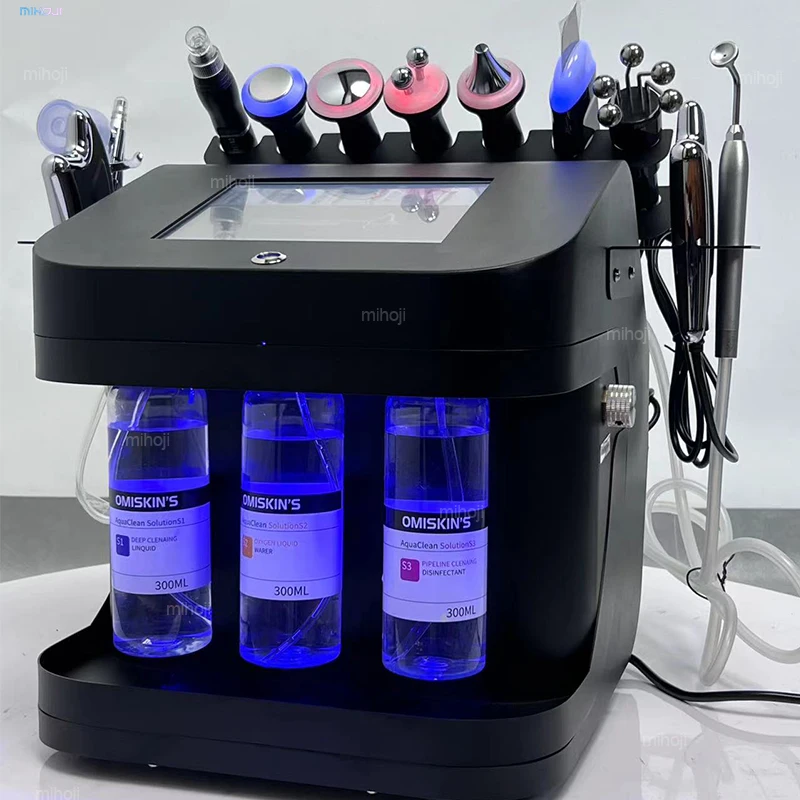 10 in  1 hydro machine co2 bio rf oxygen spray hydro dermabrasion machine cleaner facial microdermabrasion machine