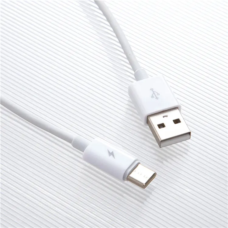 Factory wholesale white high speed simultaneously data transmission charging micro 8 pin type c usb cable