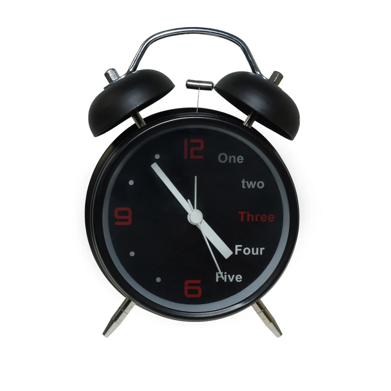 T307 Tabletop Classical Quartz Promotional Modern Home Desk & Table Gold Twin Bell Alarm Clock