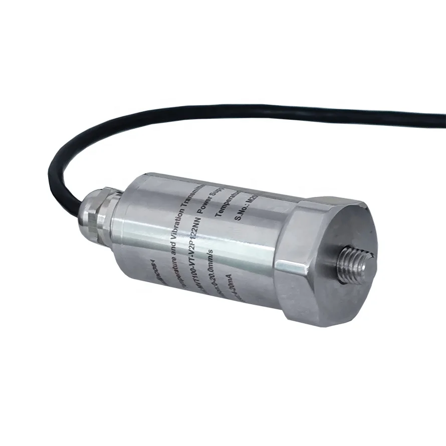 MVT100-VT:  0-100degc Isolated Advanced 2 WIRE 4-20ma High Temperature Vibration Velocity Transmitter for Pump, Motor System