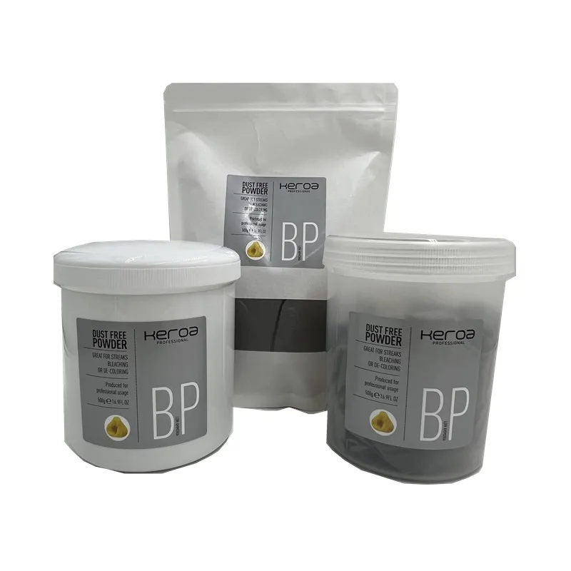 Wholesale 500g Keroa Series No Stimulation Organic 9+ Blue Bleach Powder For Hair Color