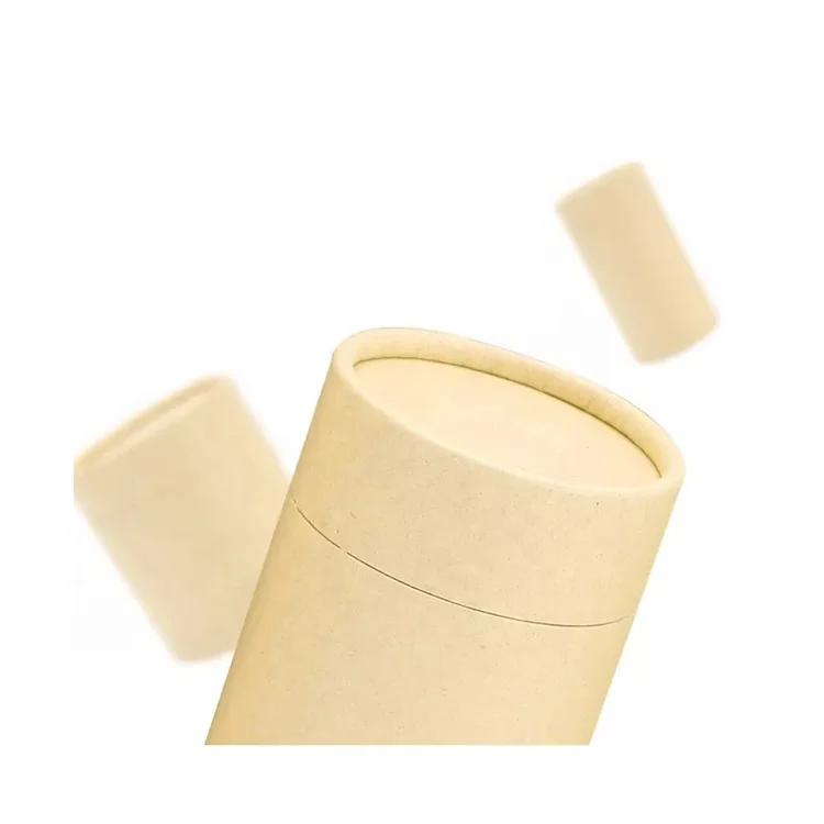 Customized carton box empty paper tube bottle protection kraft paper cylinder supplier