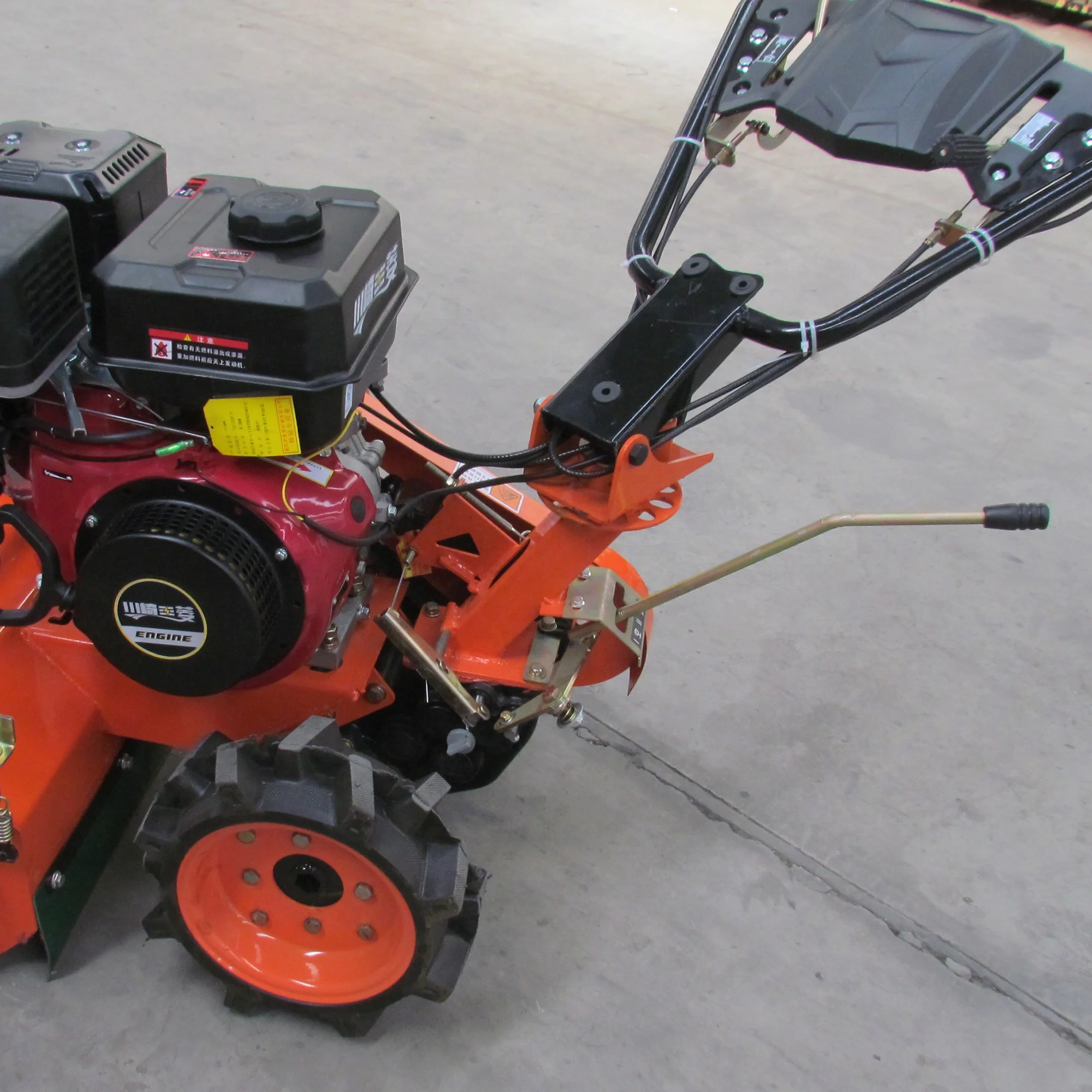 Sinolink commercial walk behind brush flail mulcher mower with electric start