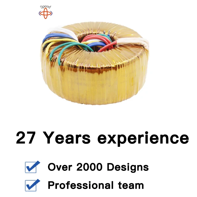 Customized custom  toroidal current  60v 100v 24 silicon core 48v smps pcb low frequency 1000w 24v power inductor transformer