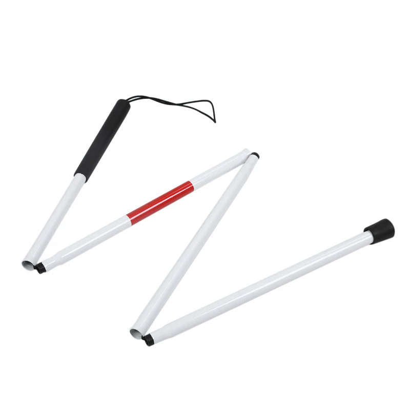 Folding Vision Stick African Led Nordic Walking Stick Telescopic White Cane for the Blind Men