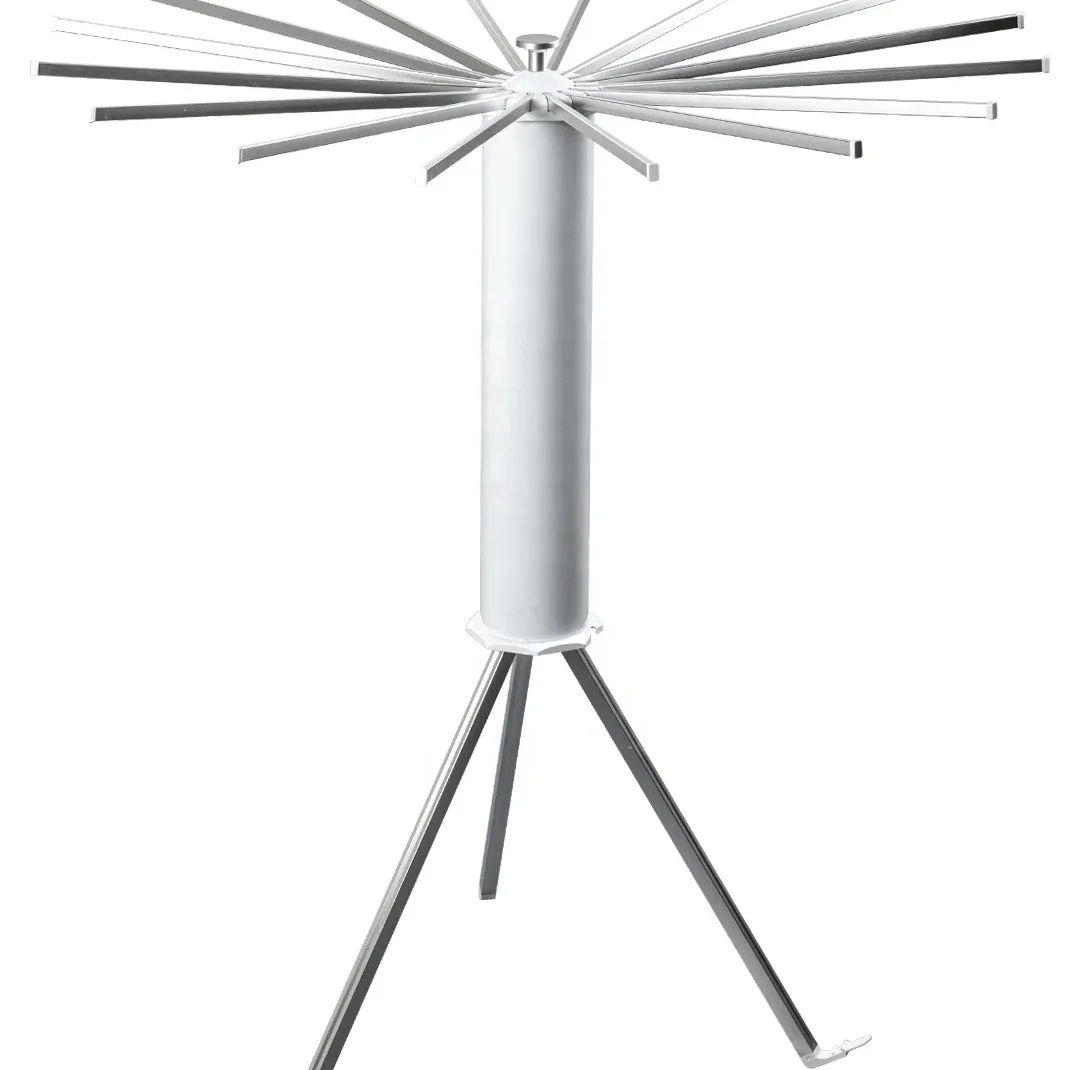 Elegant Multifunctional & Flexible Aluminum Rods Standing Clothes Rack Space-Saving Home Use Dryer Rack