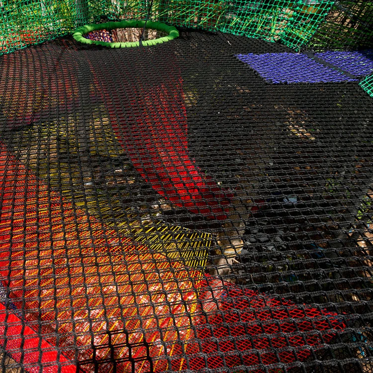 
Large outdoor rope trampoline adventure rope trampoline play equipment children trampoline 