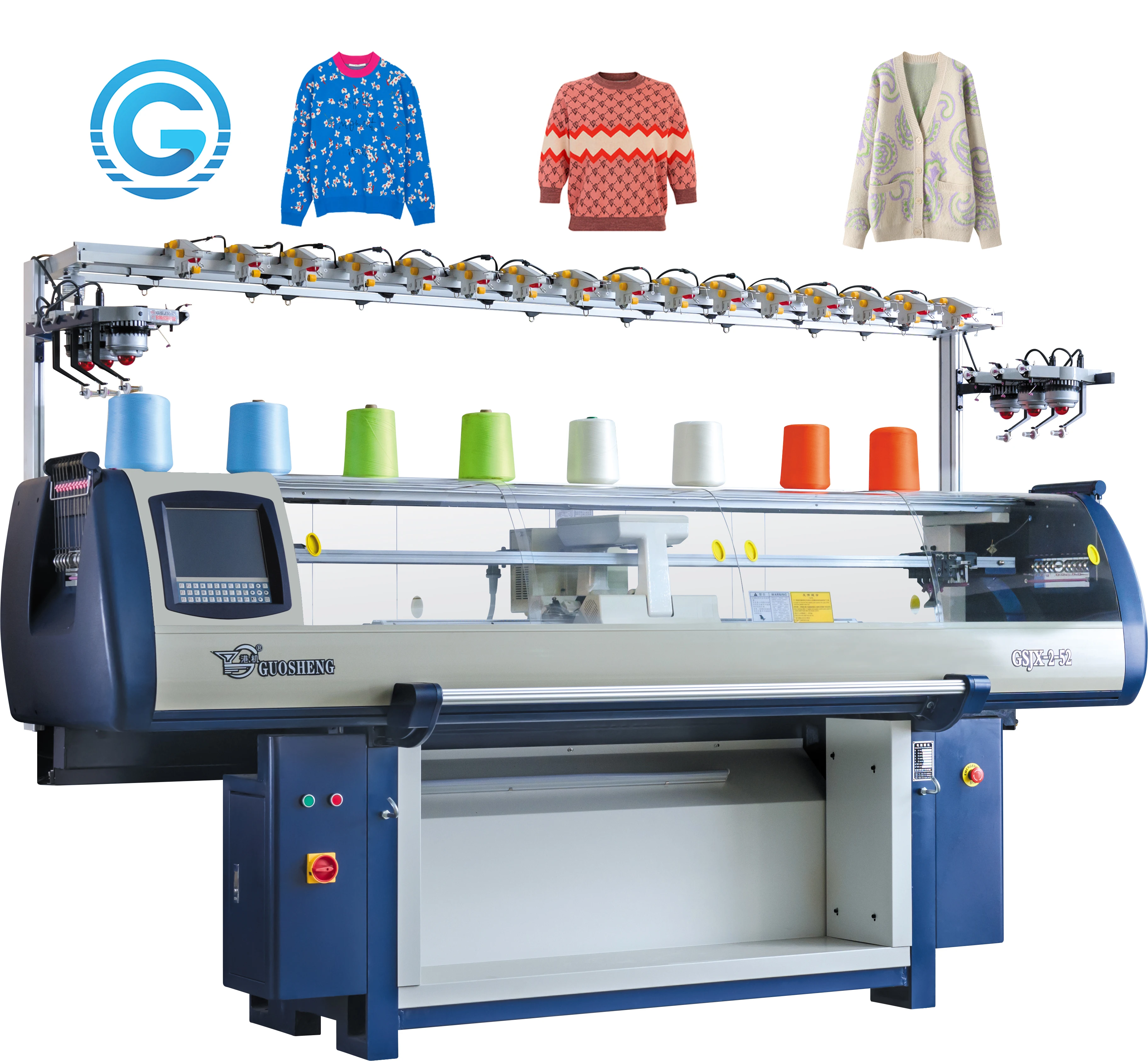 China automatic computerized sweater flat knitting machine factory