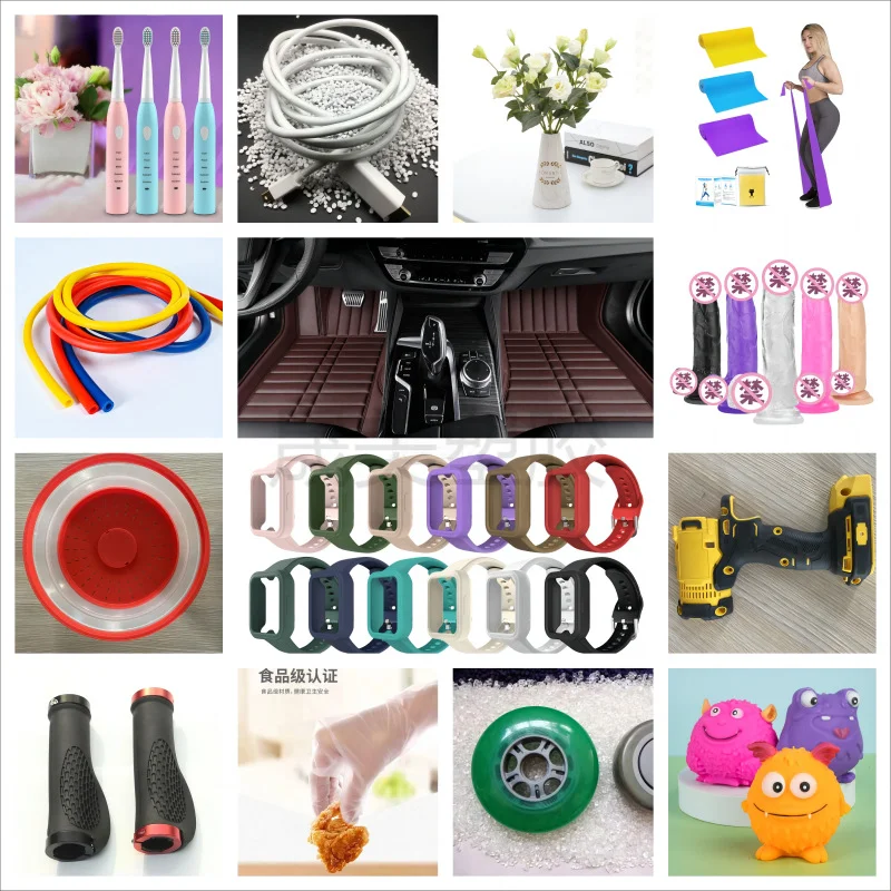 Low temperature resistant TPE extruded wire raw material Granular injection molding massager Anti aging transparent elastomer