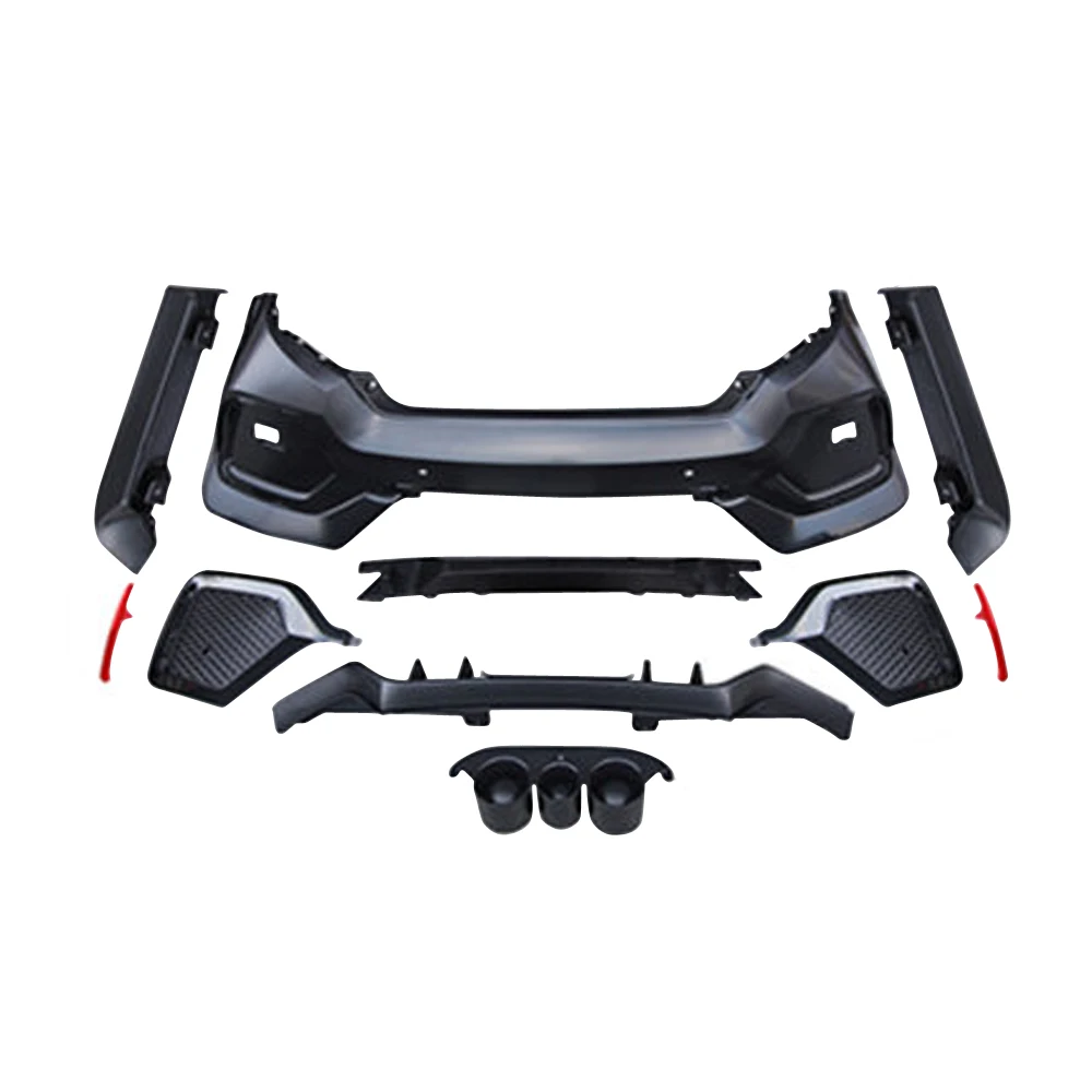 
 Автомобильный задний бампер для Honda Civic Type-R 2016-2020, автомобильные аксессуары из АБС-пластика  