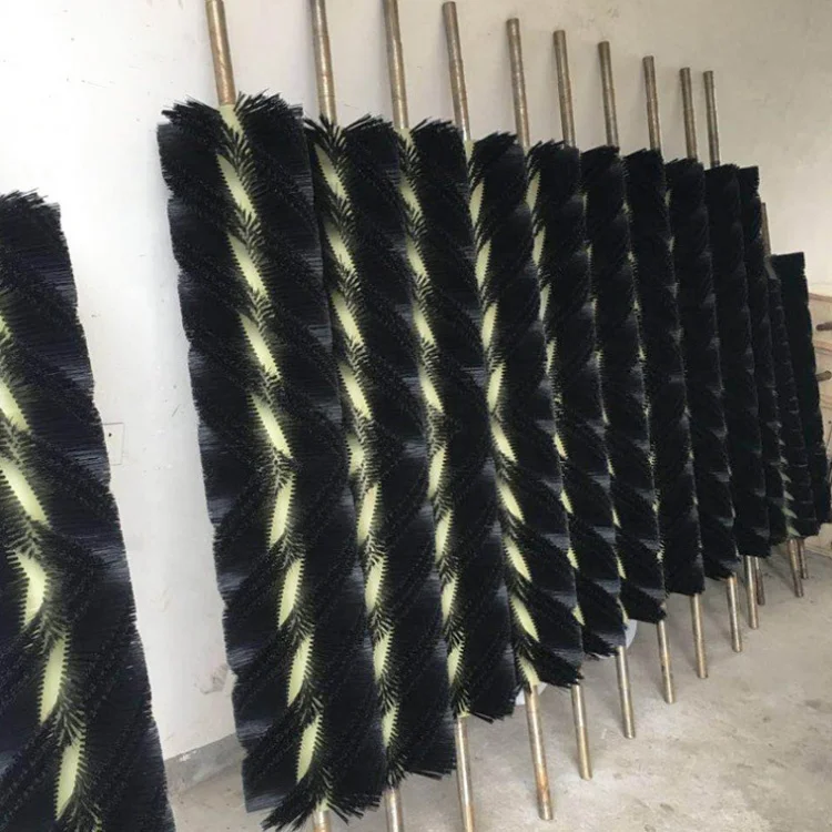 Nylon Roller Conveyor Belt Cleaner Rotary Cleaning Brush