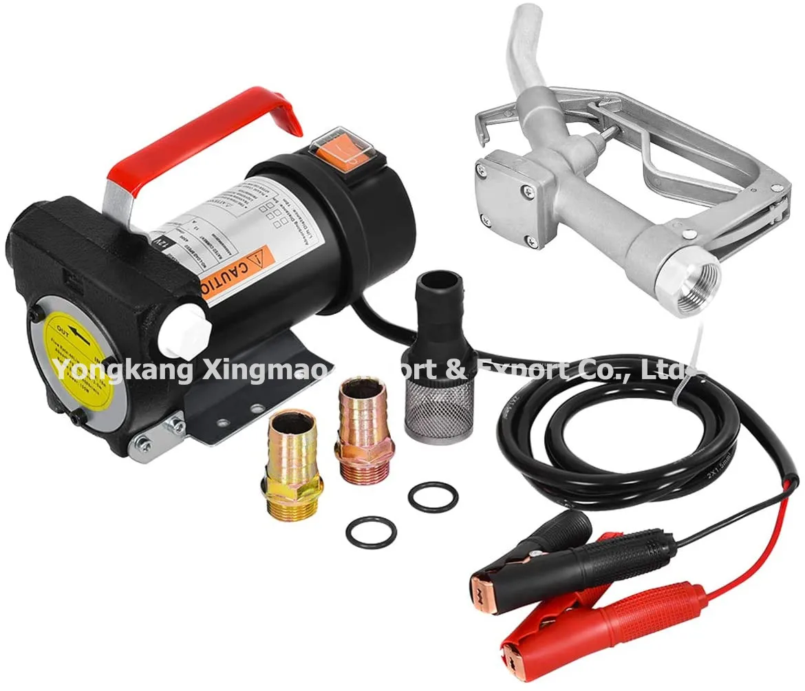 New type pumping unit small portable diesel fuel transfer pump DC12v/24v stainless steel  oil pump
