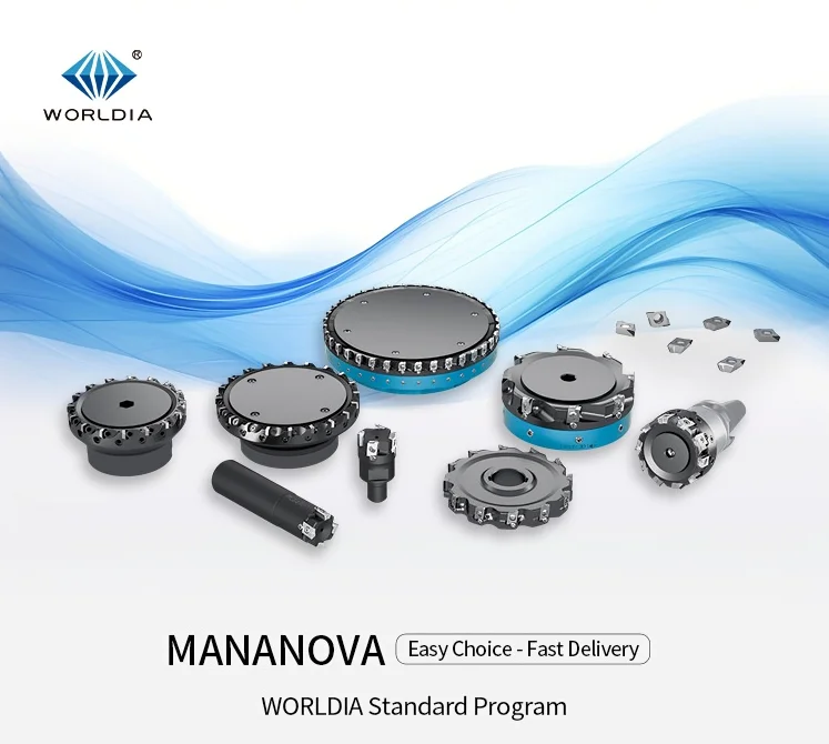WORLDIA on stock and fast delivery Standard  cnc milling FMP050SA22-BE12-08 Steel Material   d = 50 mm. z = 8complete