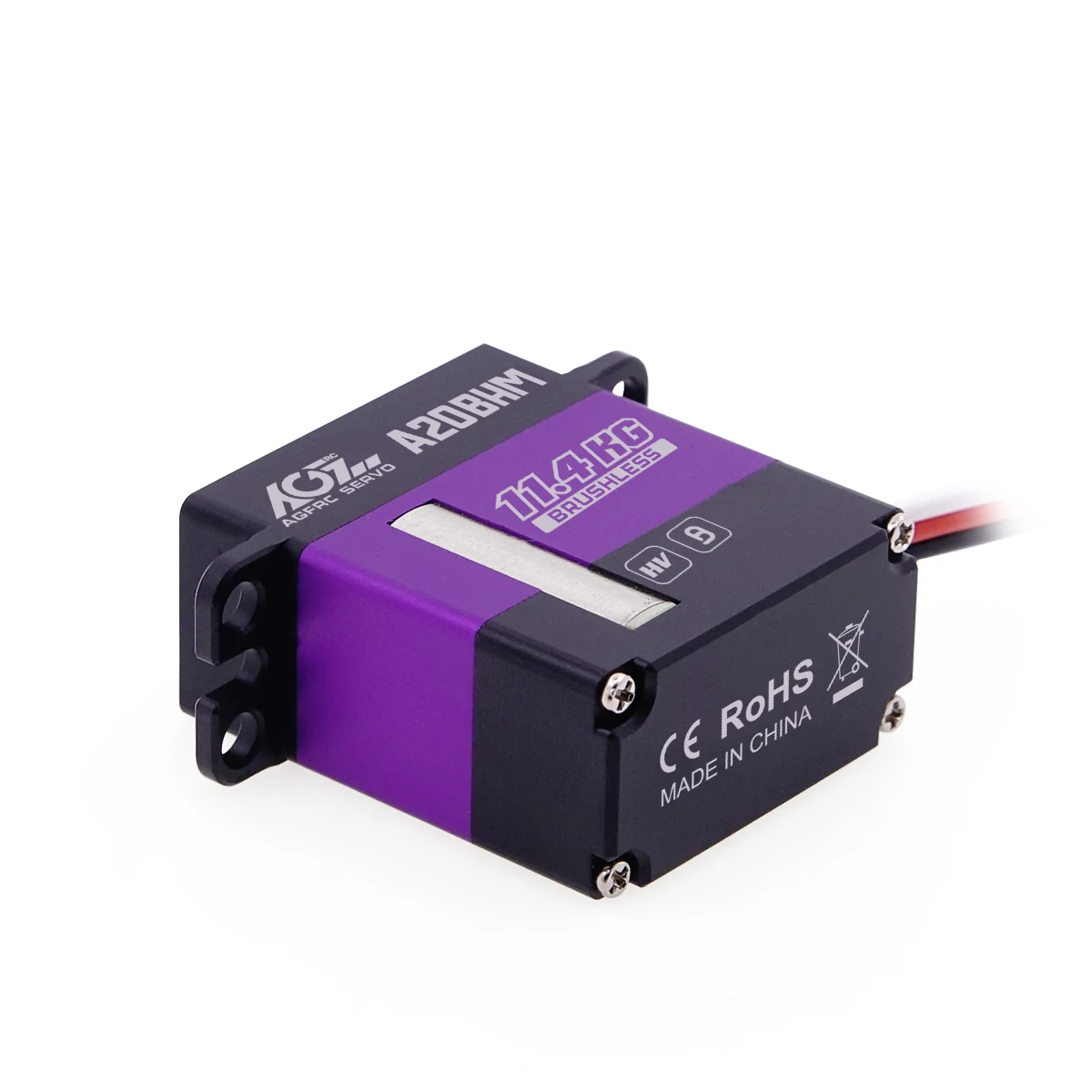 AGFRC CNC Small Servo Motor 0.068sec 11.4KG-CM Torque Programmable Brushless 25T Mini Servo For RC Cars 1/24th 4WD