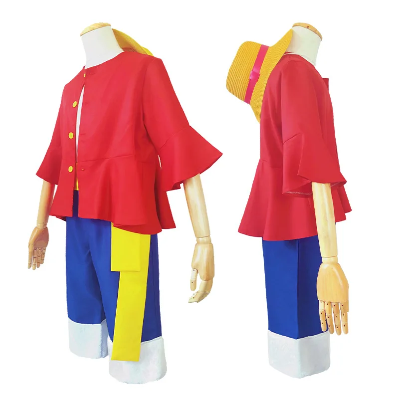 3 в одном наборе для Аниме one Piece Monkey D. Костюм косплея