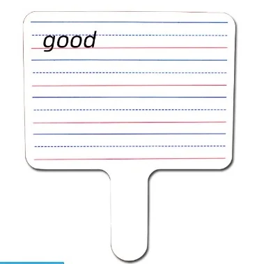 3MM mdf board price mdf panel board white board Magnetic Blank Dry Erase Answer Paddle scoreboards Lapboard