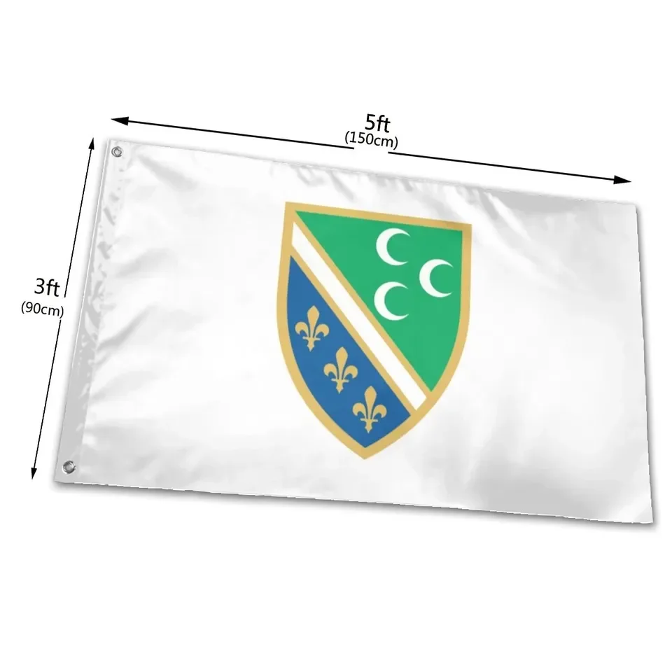 Huiyi 100% Polyester 90X150Cm Flag Promotional Bosniak National Council Flag
